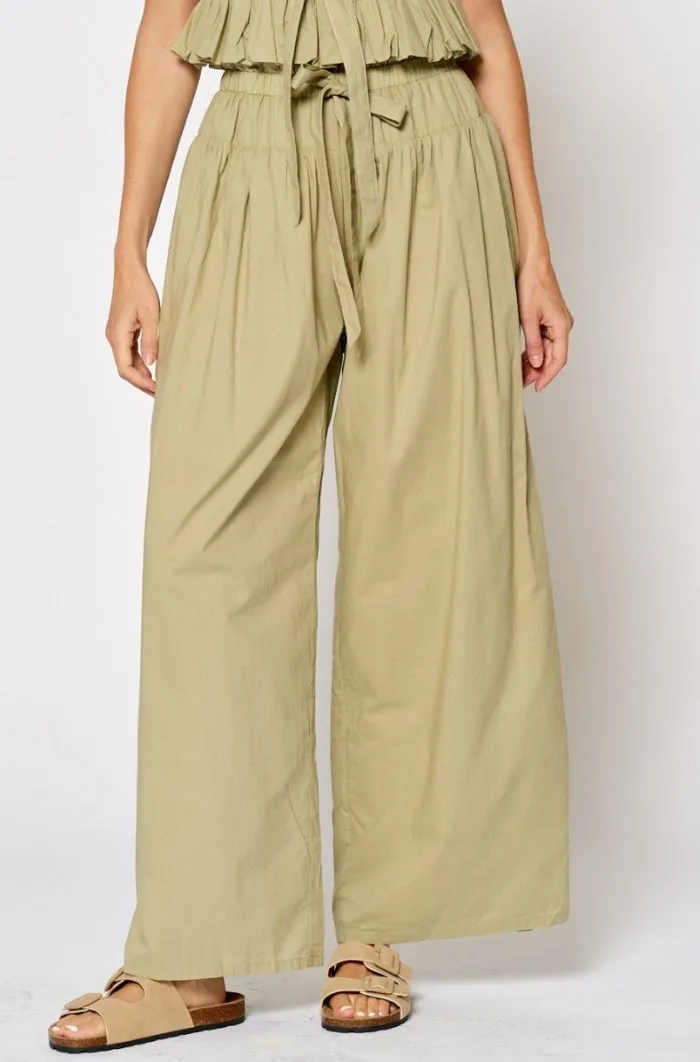 Woven Long Pants with Draw String