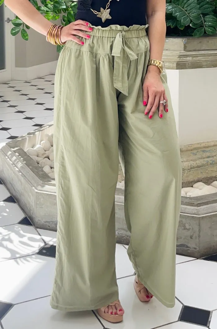 Woven Long Pants with Draw String