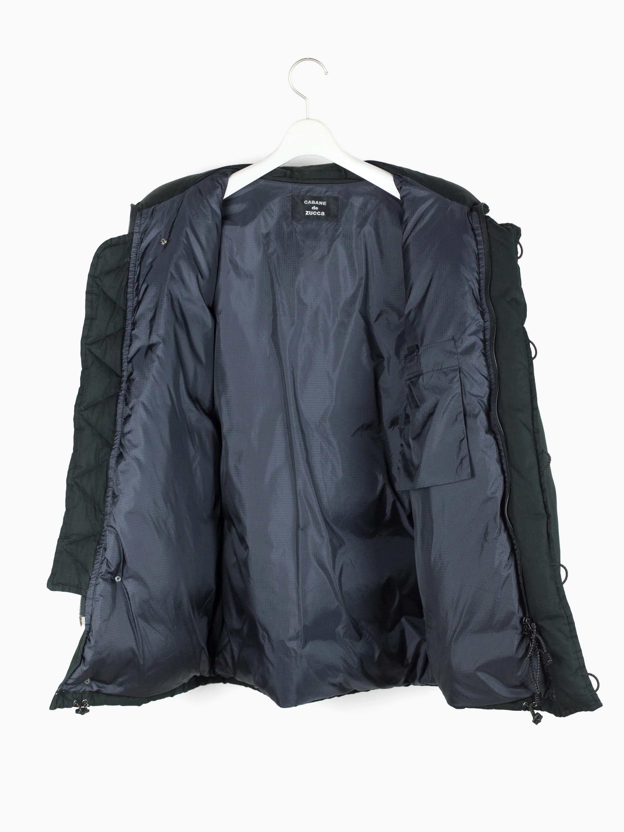Zucca AW03 Forest Green Net Collar Down Parka